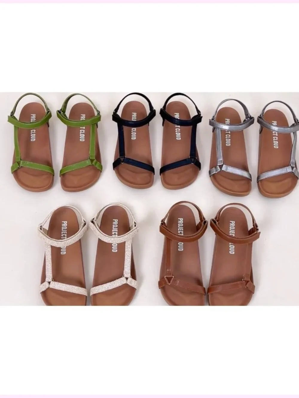 Strappy Adjustable Sandals with Plush Insole Lightweight Non Slip Women Footwear